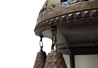 Vienna Secession Art Nouveau Chandelier Austria, 1900s